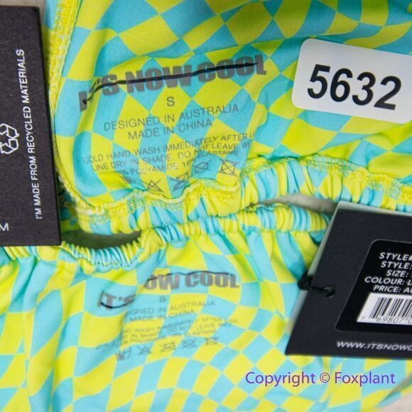New! Set! It’s Now Cool x Free People checkered wave bikini set size S - Picture 12 of 16